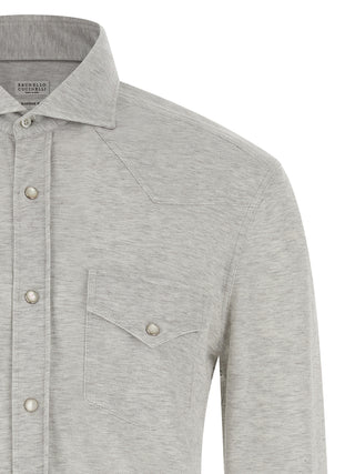 Gray Cotton Blouse