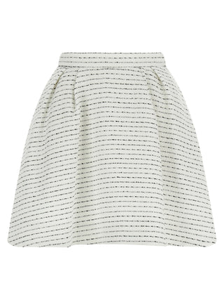 White Polyamide Long Skirt