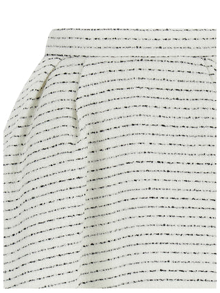 White Polyamide Long Skirt
