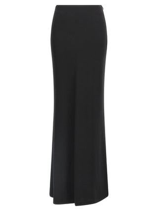 Black Virgin Wool Mini Skirt