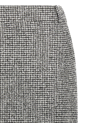 Bicolor Wool Midi Skirt