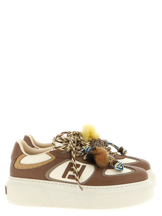 Multicolor Calfskin Platform Sneakers