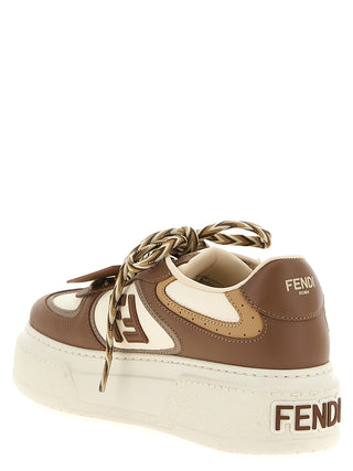 Multicolor Calfskin Platform Sneakers