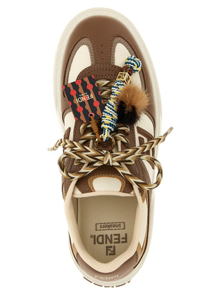 Multicolor Calfskin Platform Sneakers