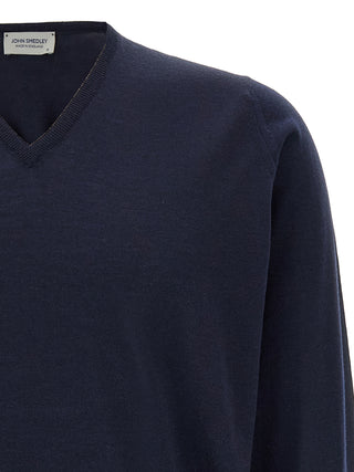 Blue Merino Wool Cardigan