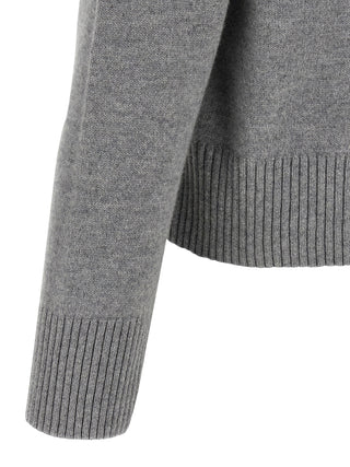 Cárdigan de lana gris