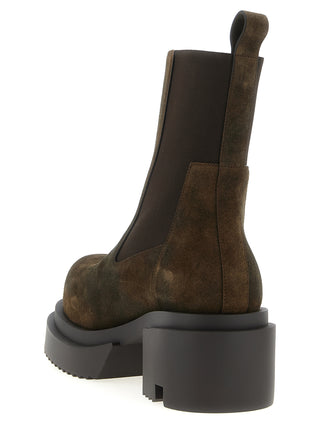 Brown Calfskin Ankle Boots