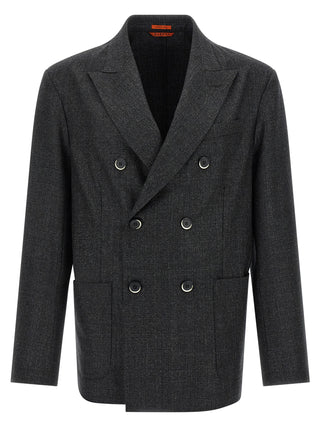 Gray Virgin Wool Blazer