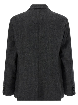 Gray Virgin Wool Blazer