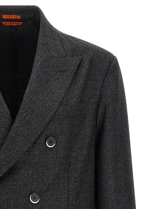 Gray Virgin Wool Blazer