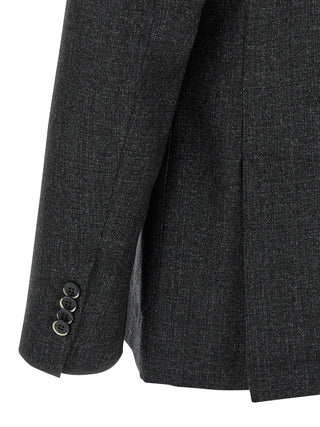 Gray Virgin Wool Blazer