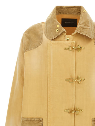 Beige Cotton Coat