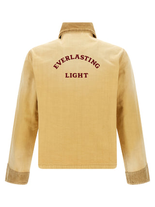 Beige Cotton Denim Jacket