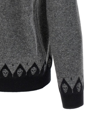 Gray Wool Cardigan