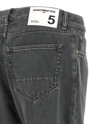Gray Cotton Cropped Jeans