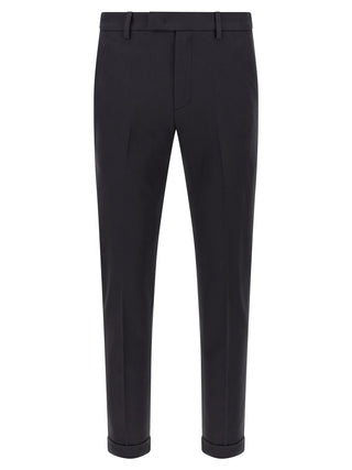 Blue Cotton Chino Pants