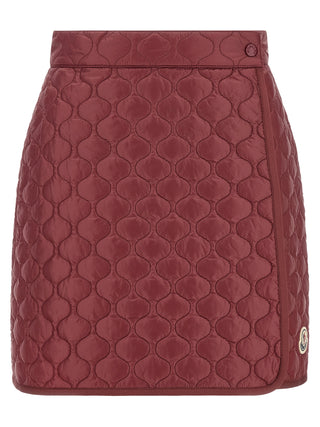 Bordeaux Polyamide Long Skirt