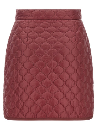 Bordeaux Polyamide Long Skirt