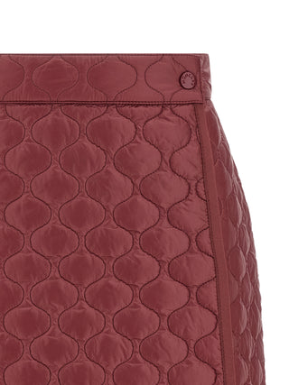 Bordeaux Polyamide Long Skirt