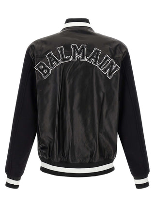 Bicolor Lamb Leather Leather Jacket