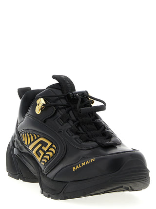 Zapatillas deportivas negras de nailon  