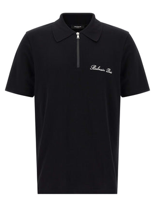 Polo bicolor de algodón