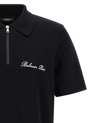 Bicolor Cotton Polo Shirt