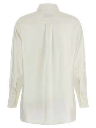Blusa blanca de seda