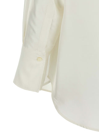 Blusa blanca de seda