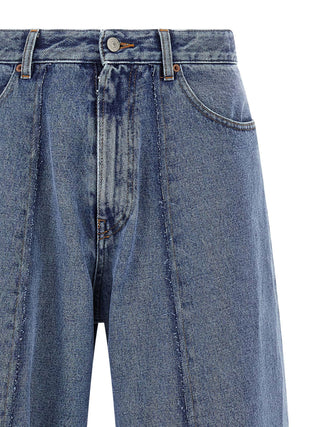 Blue Cotton Jeans Denim
