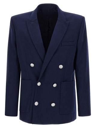 Blue Virgin Wool Blazer