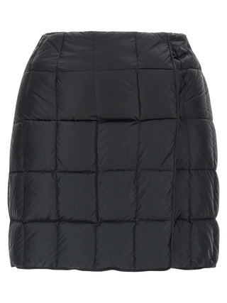 Black Nylon Long Skirt