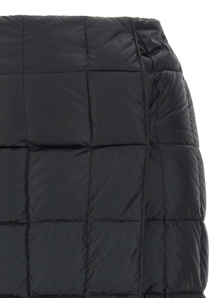 Black Nylon Long Skirt