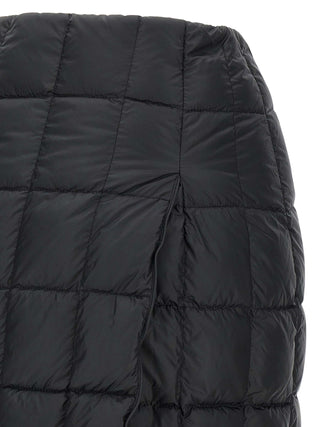 Black Nylon Long Skirt