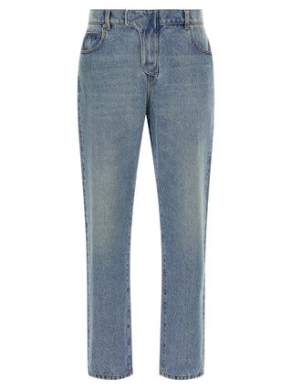 Blue Cotton Jeans Denim