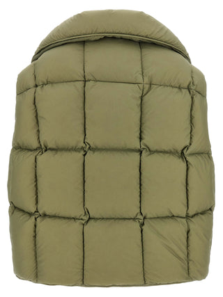 Chaqueta sin mangas bicolor de nailon