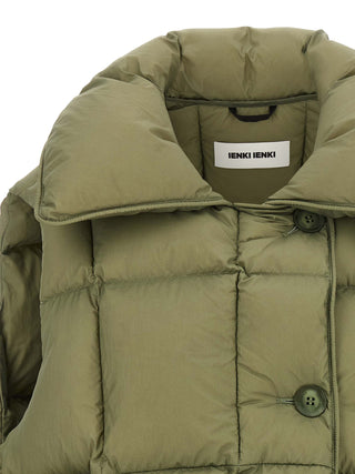 Chaqueta sin mangas bicolor de nailon