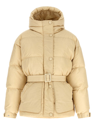 Beige Nylon Shell Jacket