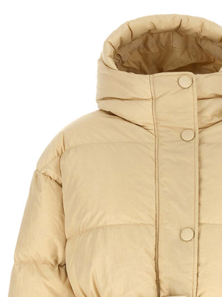 Beige Nylon Shell Jacket