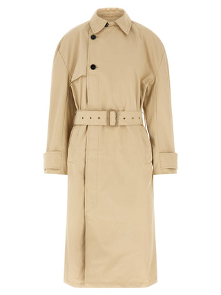 Beige Cotton Coat