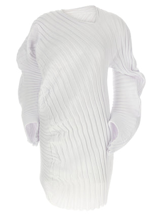 White Polyester Casual Dress