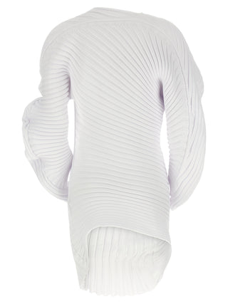 White Polyester Casual Dress