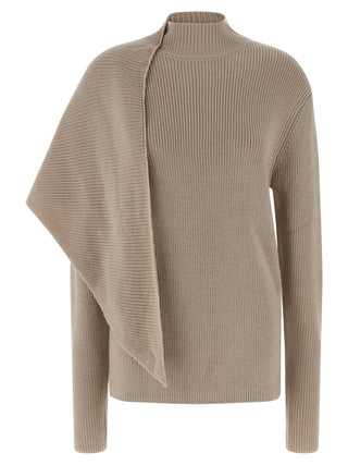 Beige Wool Cardigan
