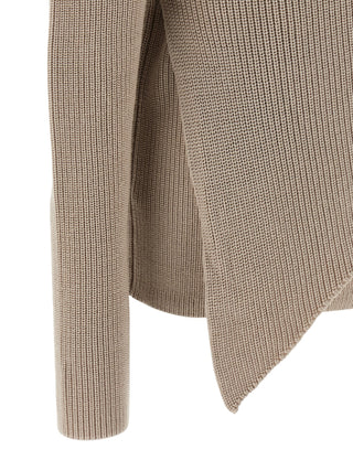Beige Wool Cardigan