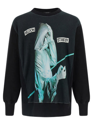 Black Cotton Sweatshirt