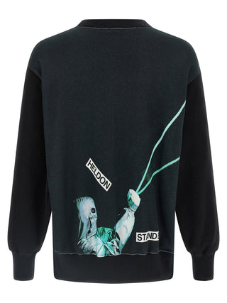 Black Cotton Sweatshirt