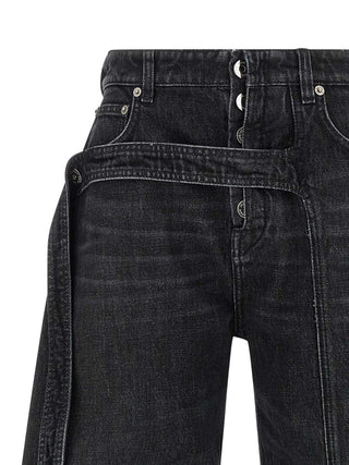 Black Cotton Jeans Denim