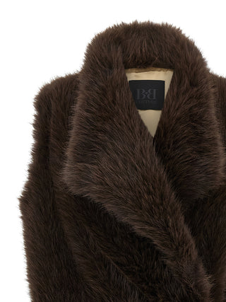 Brown Polyester Coat