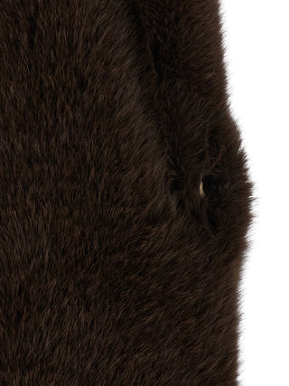 Brown Polyester Coat