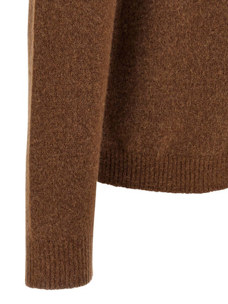 Brown Virgin Wool Cardigan